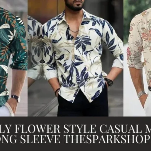 299 rs only flower style casual men shirt long sleeve thesparkshop.in